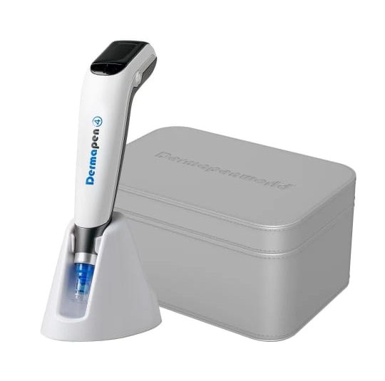 Dermapen 4 microneedling pen, often used to apply exosome treatments
